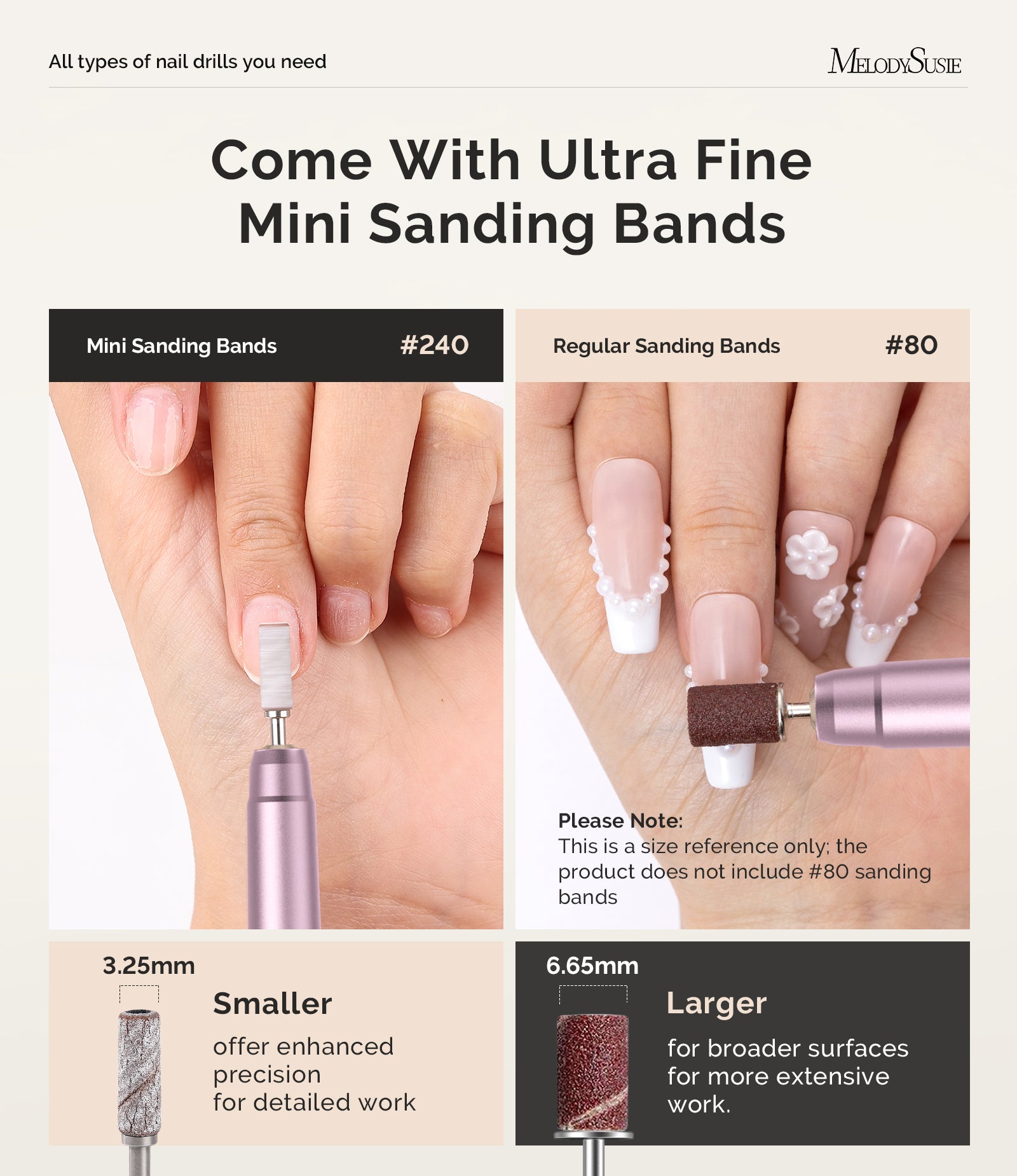 PM170F Rechargeable 30000RPM Nail Drill - Rose Gold