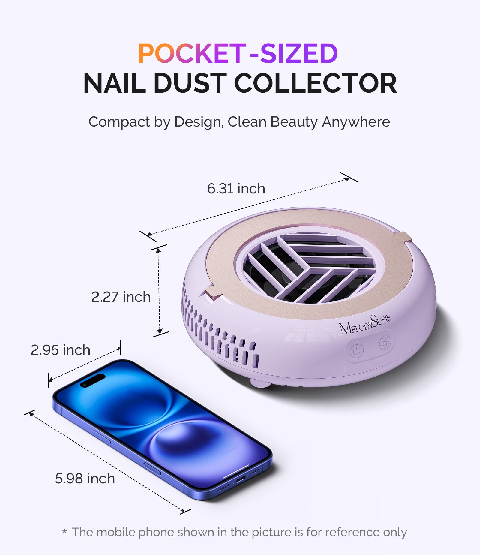 HProA Nail Dust Collector - Purple