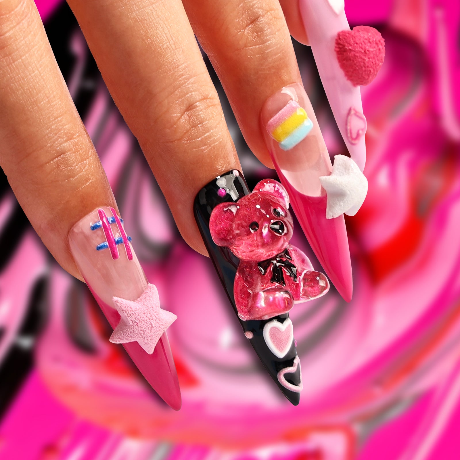 Confession Stiletto Long Press On Nails| MelodySusie
