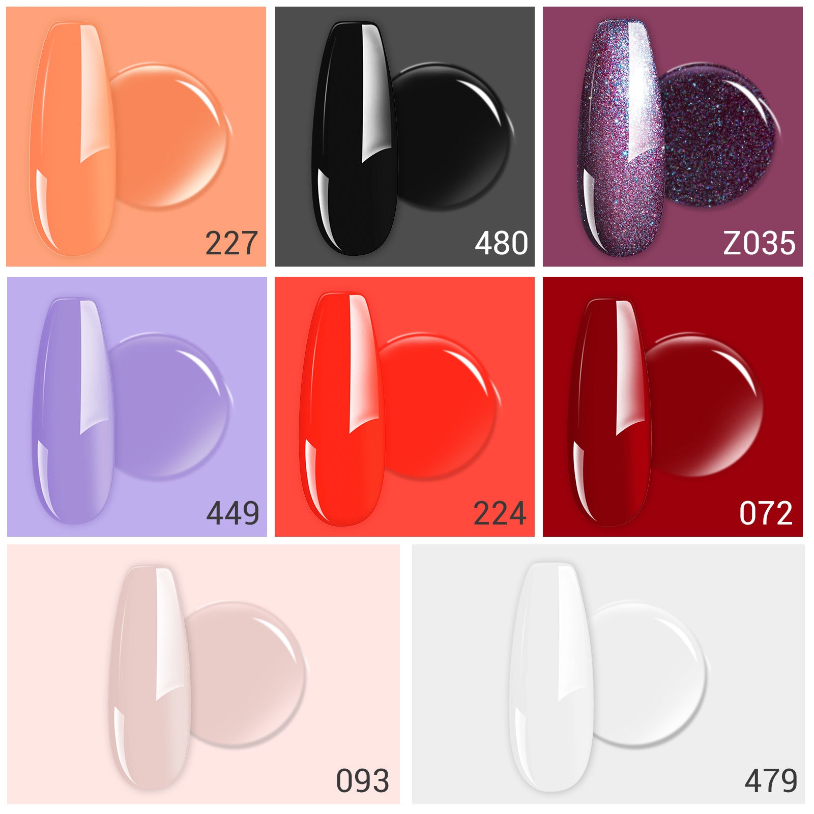 Halloween 15ml Gel Nail Polish Set