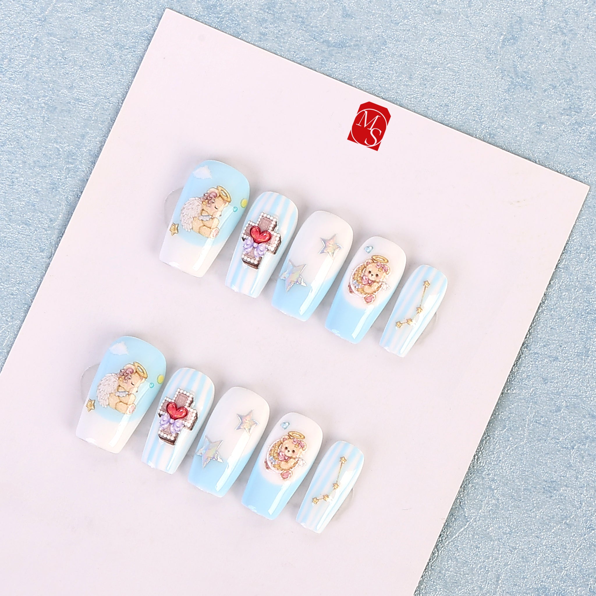 Fluffy Coffin Regular Press-On Nails | MelodySusie