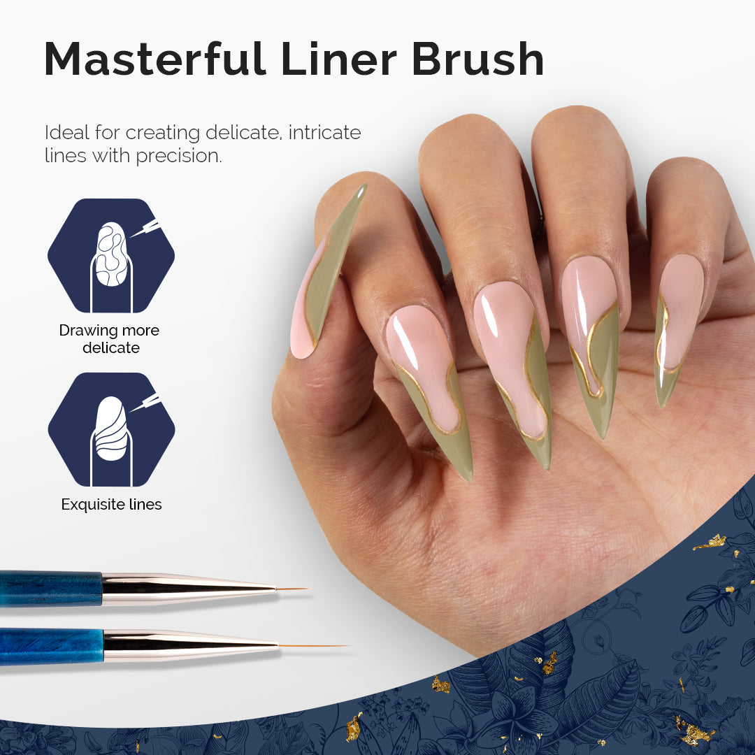 Modular Design Nail Art Liner Brush 5Pcs