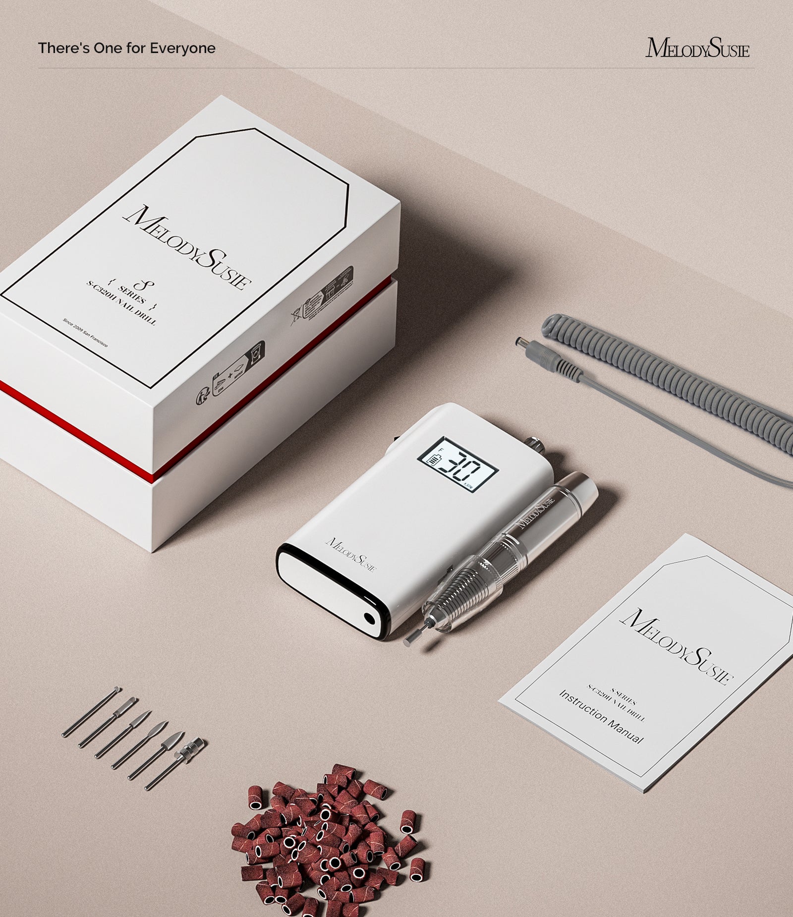 Scamander(SC320H) Clip-On Rechargeable Nail Drill 30,000RPM