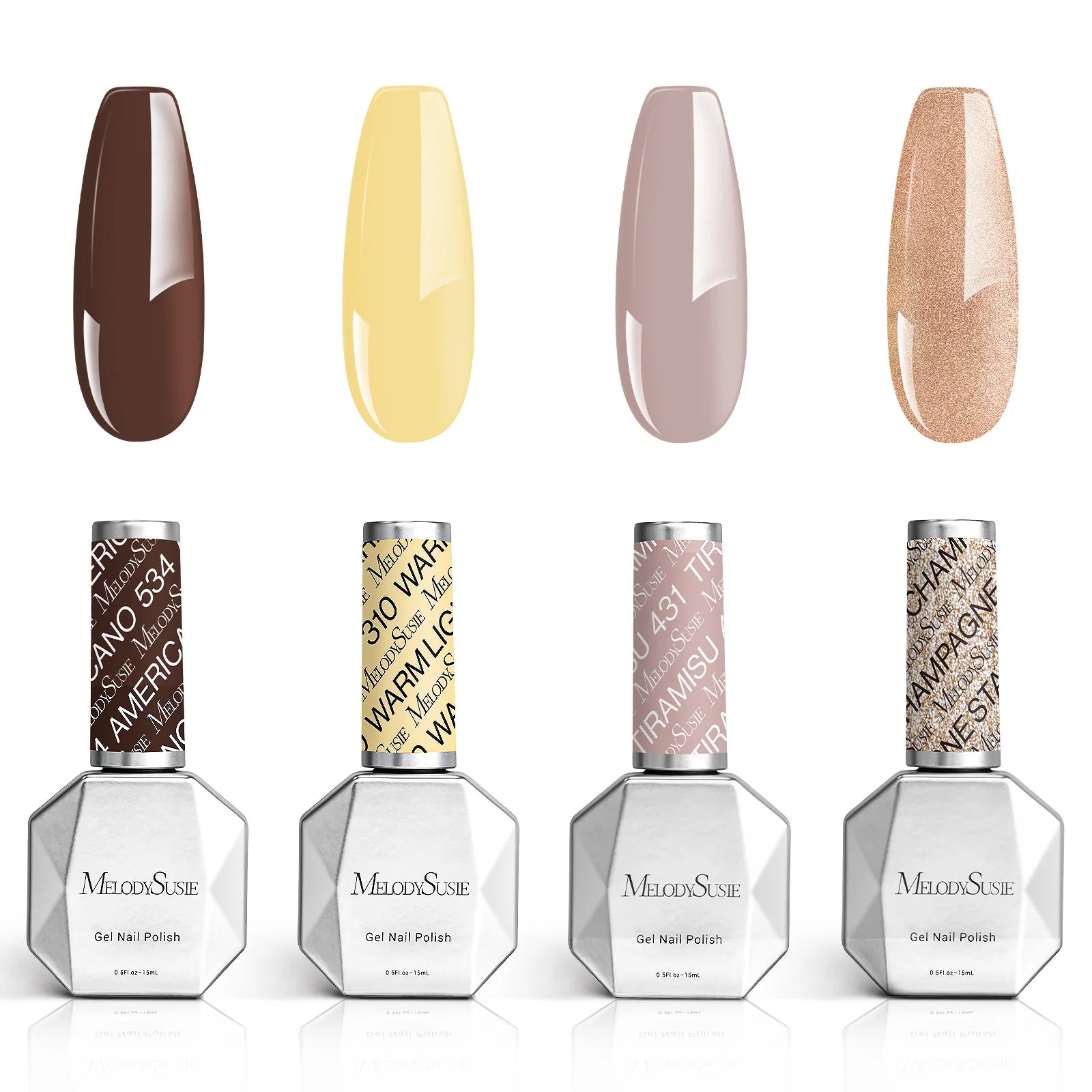 Daily Life 15ml TPO-Free Thick Gel Nail Polish - 4Pcs