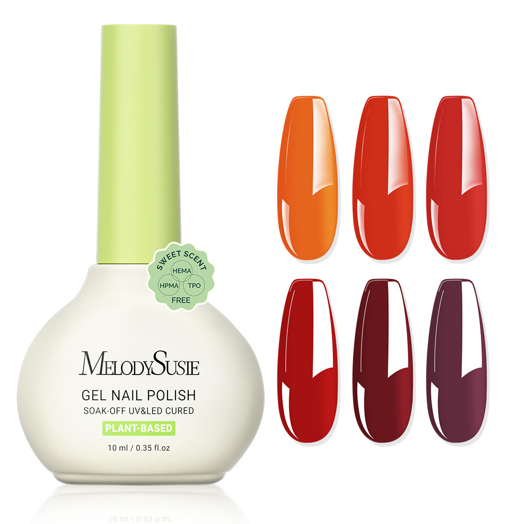 Sweet Scent HEMA-Free & HPMA-Free & TPO-Free Plant-Based Gel Nail Polish Set