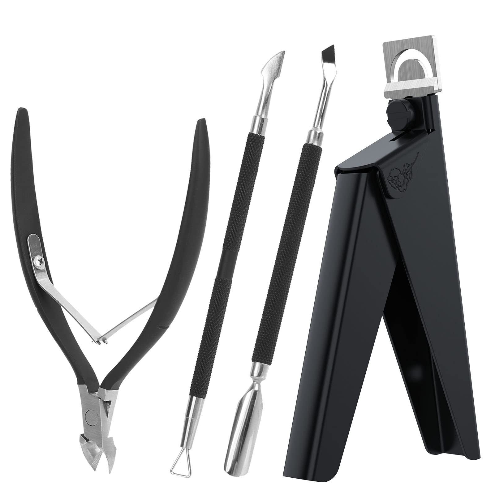 Acrylic Nail Clippers 4 in 1 Kit-Black