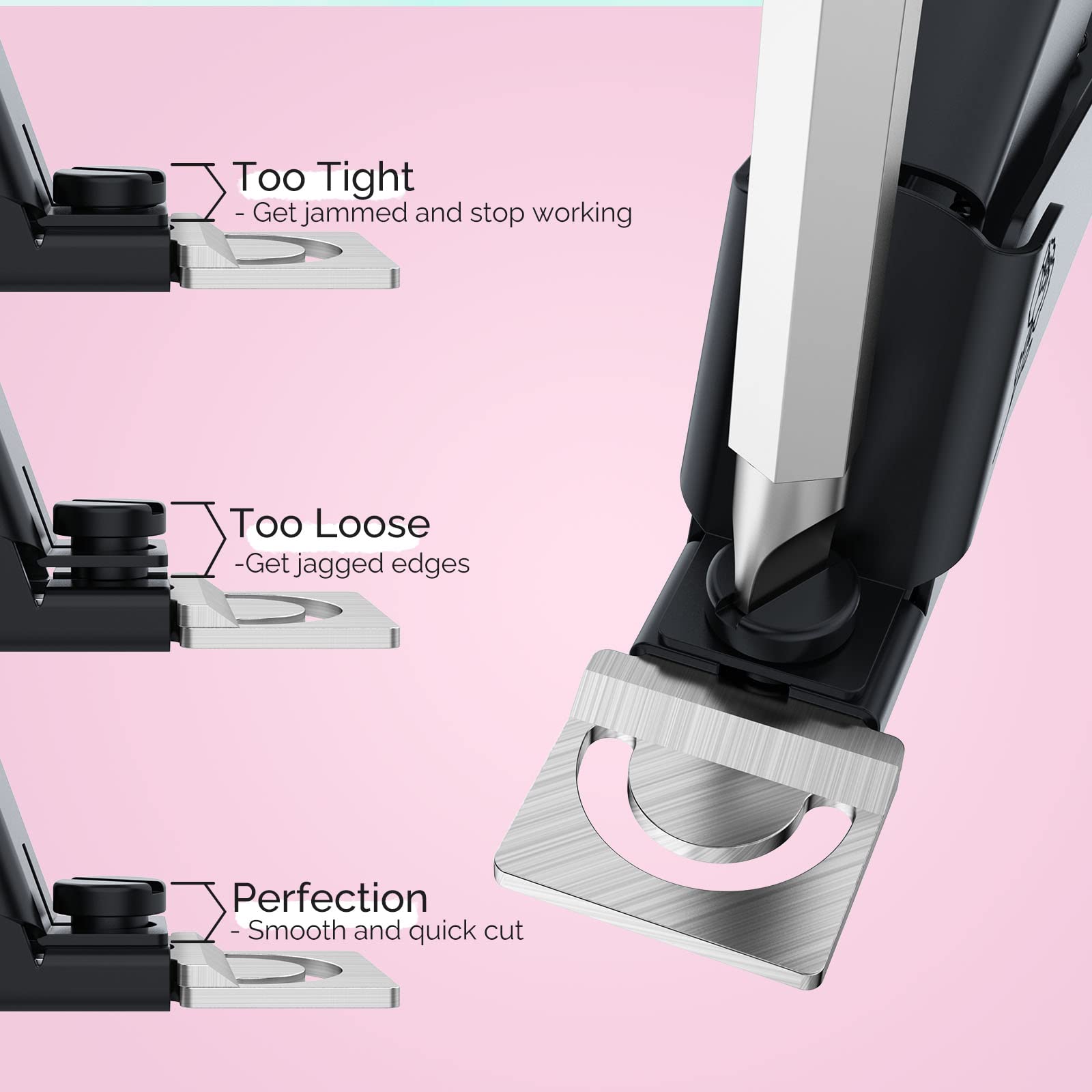 Acrylic Nail Clippers 4 in 1 Kit-Black