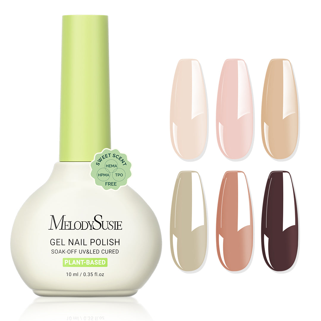 Sweet Scent HEMA-Free & HPMA-Free & TPO-Free Plant-Based Gel Nail Polish Set