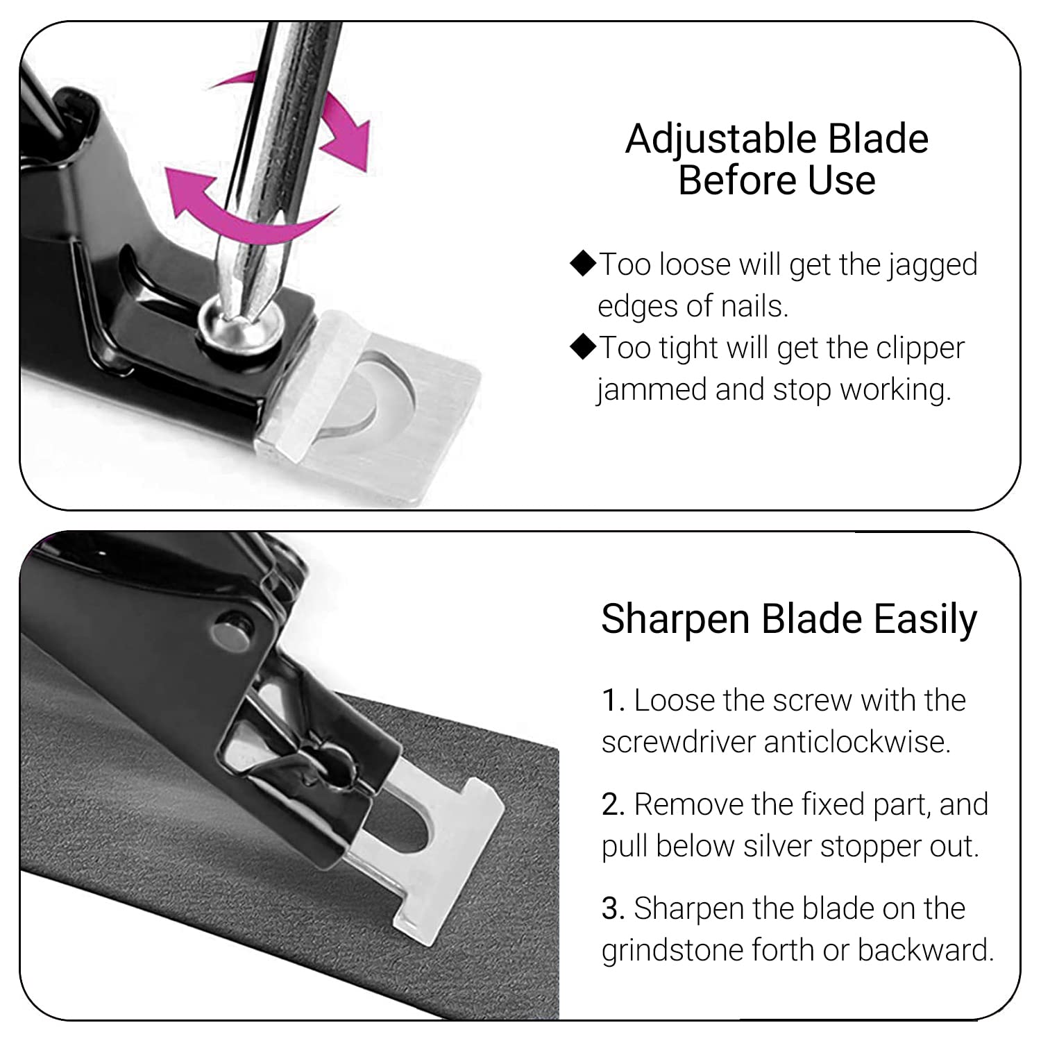 Stainless Steel Edge Cutter - Black