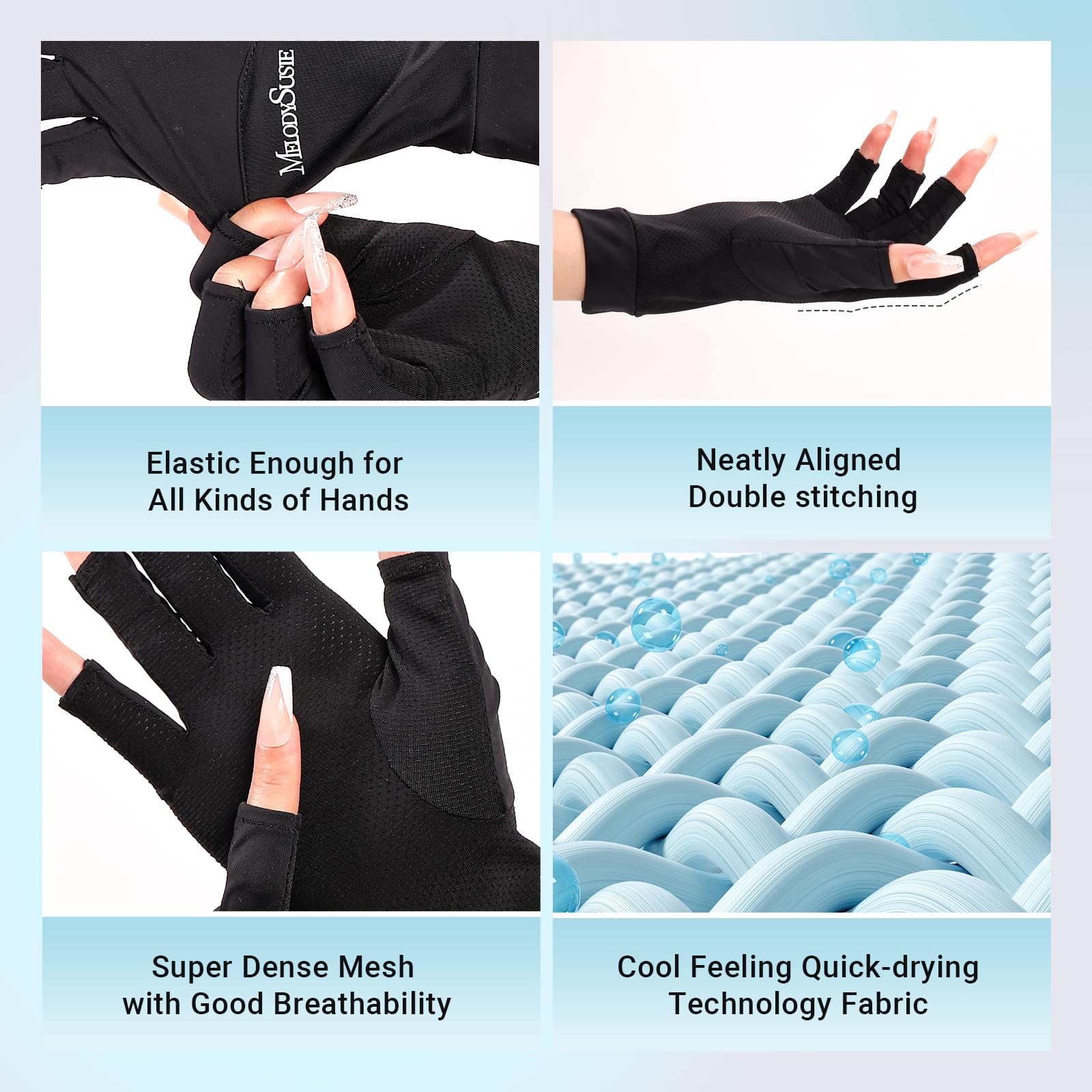 Premium UV Shield Manicure Gloves