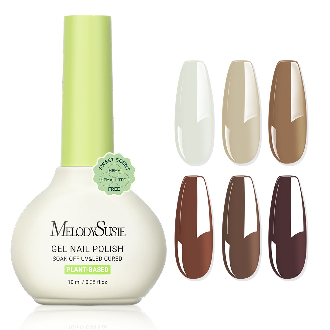 Sweet Scent HEMA-Free & HPMA-Free & TPO-Free Plant-Based Gel Nail Polish Set