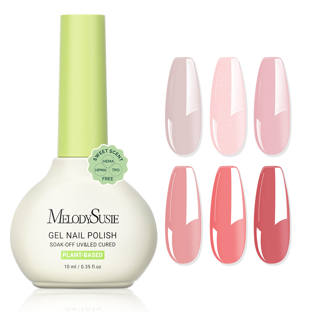 Sweet Scent HEMA-Free & HPMA-Free & TPO-Free Plant-Based Gel Nail Polish Set
