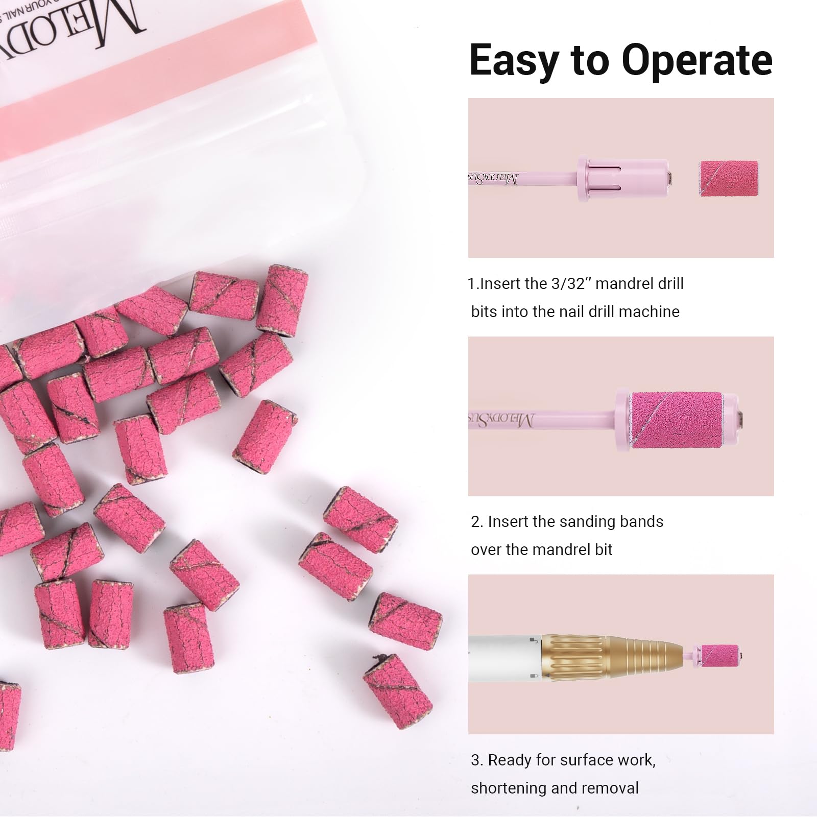 Crystal Top Barrel Shaped Mandrel Bit