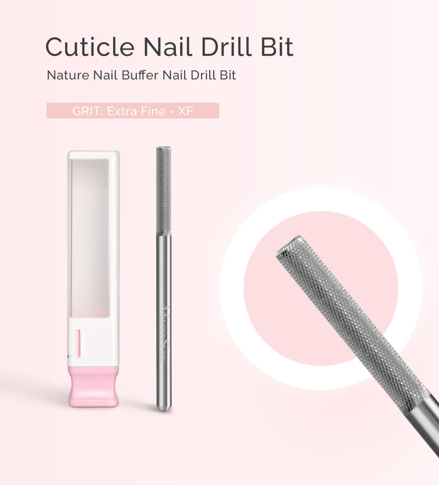 Tungsten Carbide Nature Nail Buffer Nail Drill Bit-Extra Fine(1pc)