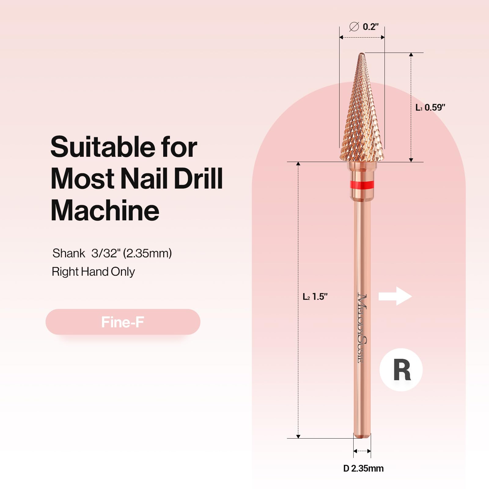 Tapered Nib Multi-function Carbide Tungsten Nail Drill Bit