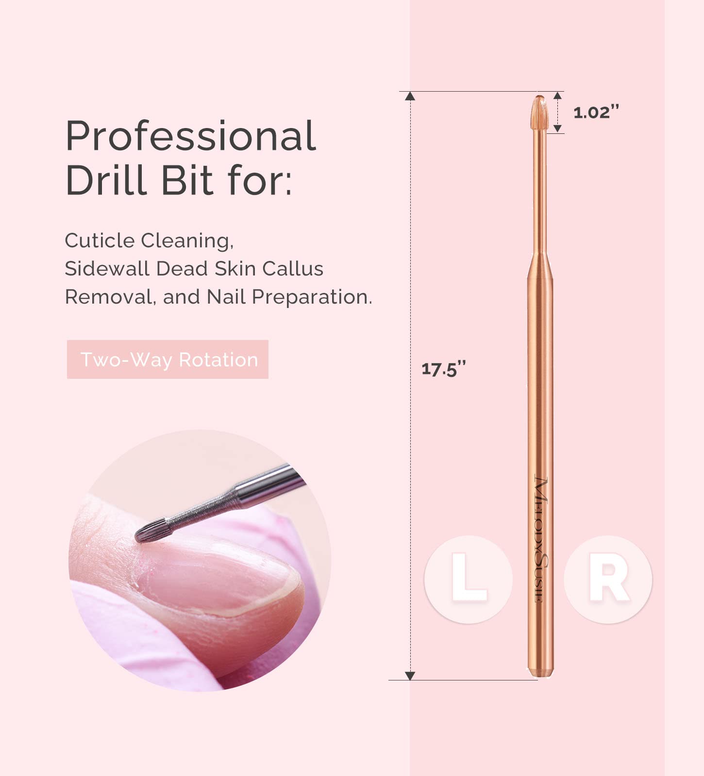 Tungsten Carbide Nail Cleaner Nail Drill Bit