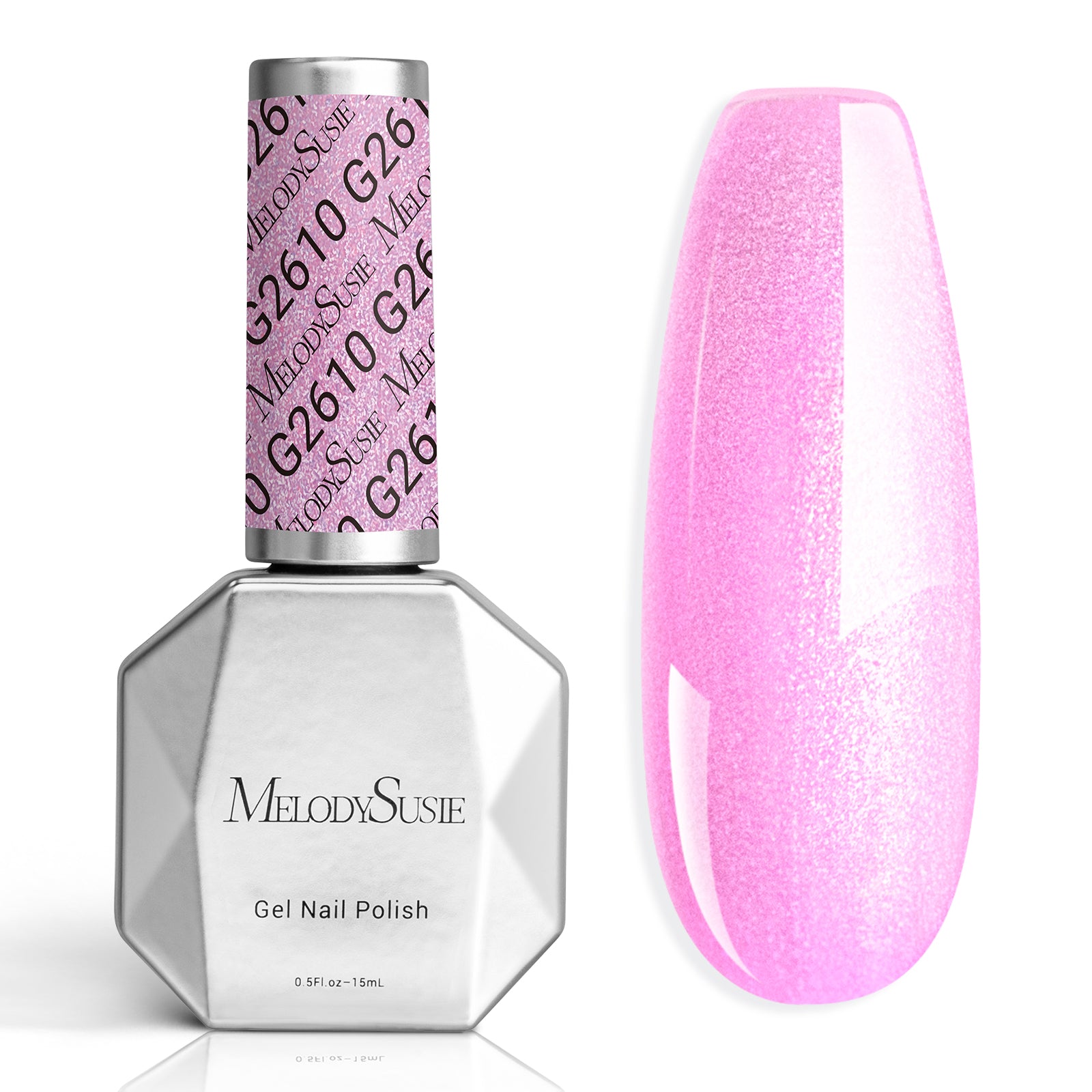 【TIGA】AURORA STEEL ピンク 【ティガ オーロラ】 新品未使用 G2610 Jelly Pink Aurora Shimmer - TPO-Free Thick Gel Nail Polish(15ml)