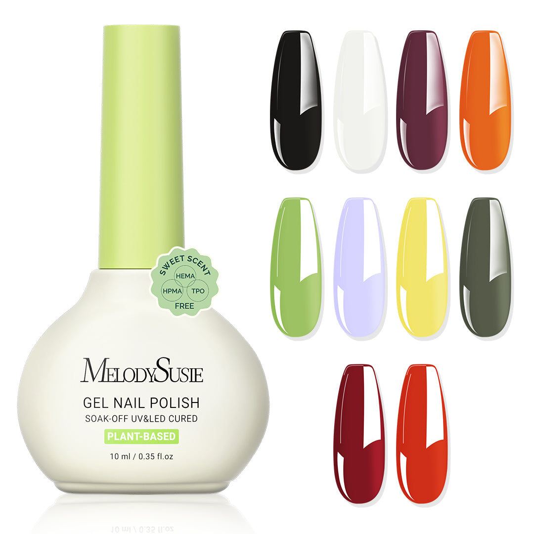 Sweet Scent HEMA-Free & HPMA-Free & TPO-Free Plant-Based Gel Nail Polish Set