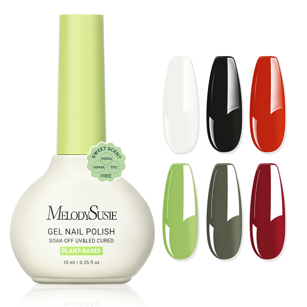 Sweet Scent HEMA-Free & HPMA-Free & TPO-Free Plant-Based Gel Nail Polish Set