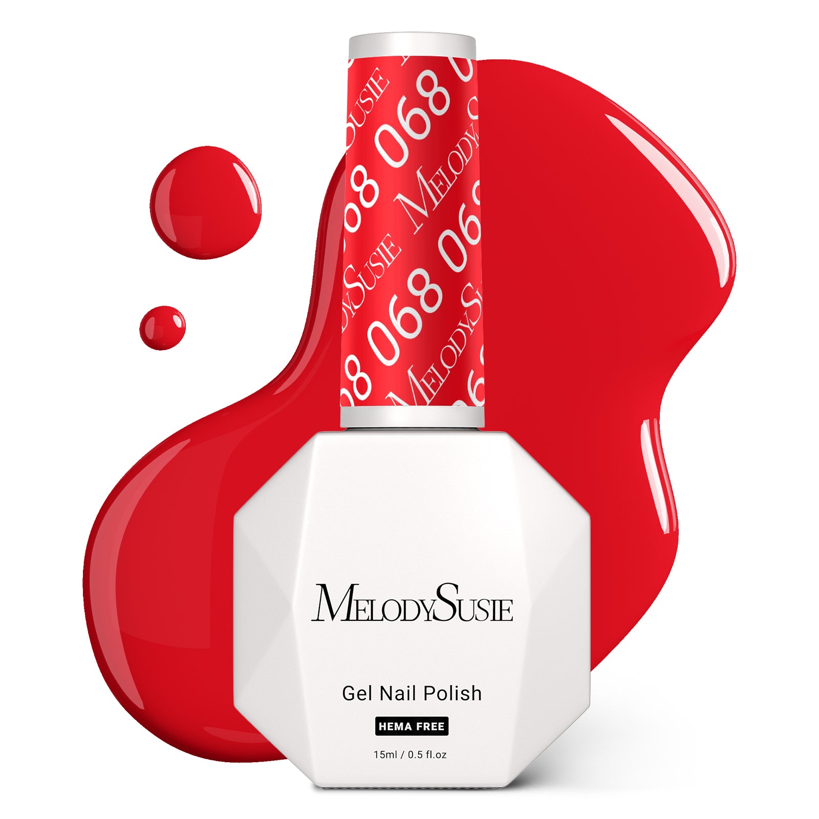 068 Sweety Red - HEMA-Free Gel Nail Polish 0.5 fl oz/15ml