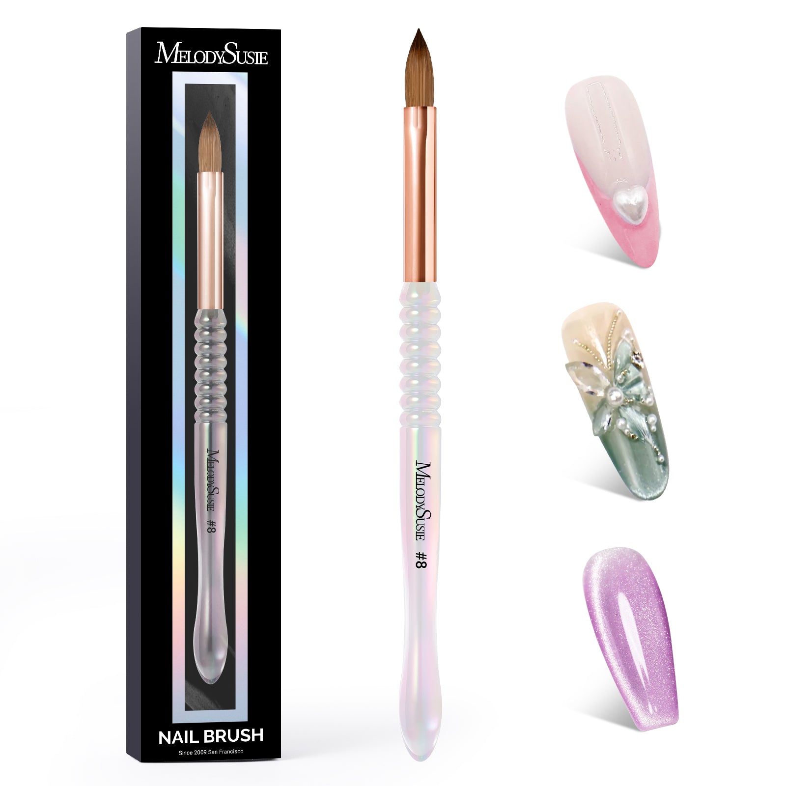 80% Kolinsky Acrylic Nail Brush