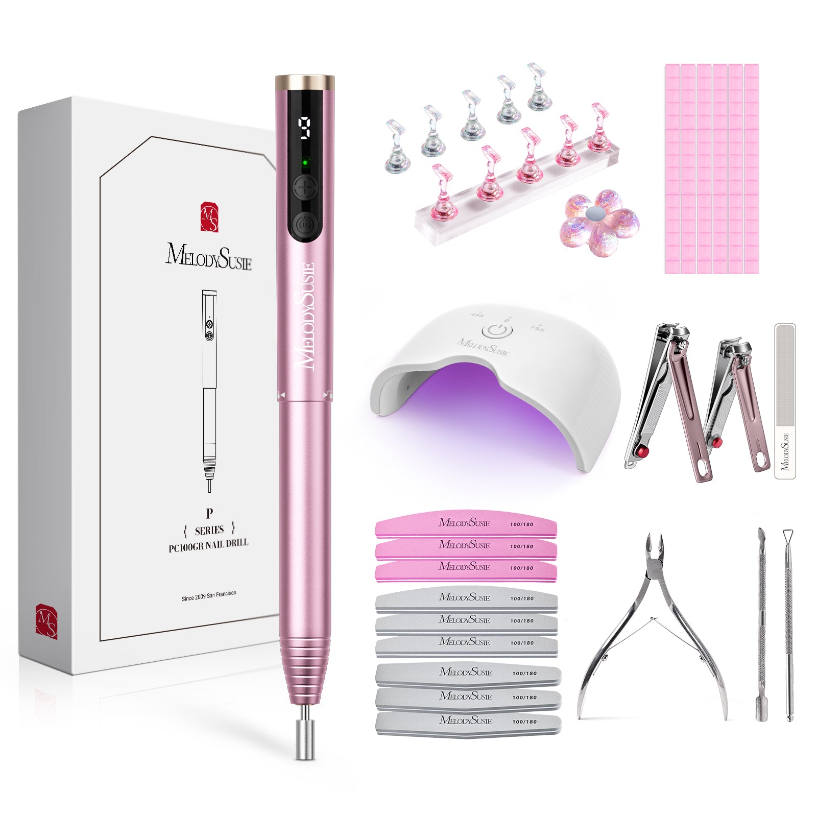 PocketNail PC100GR/PC100G Pen-Shaped Innovative Portable Rechargeable Nail Drill 20,000RPM