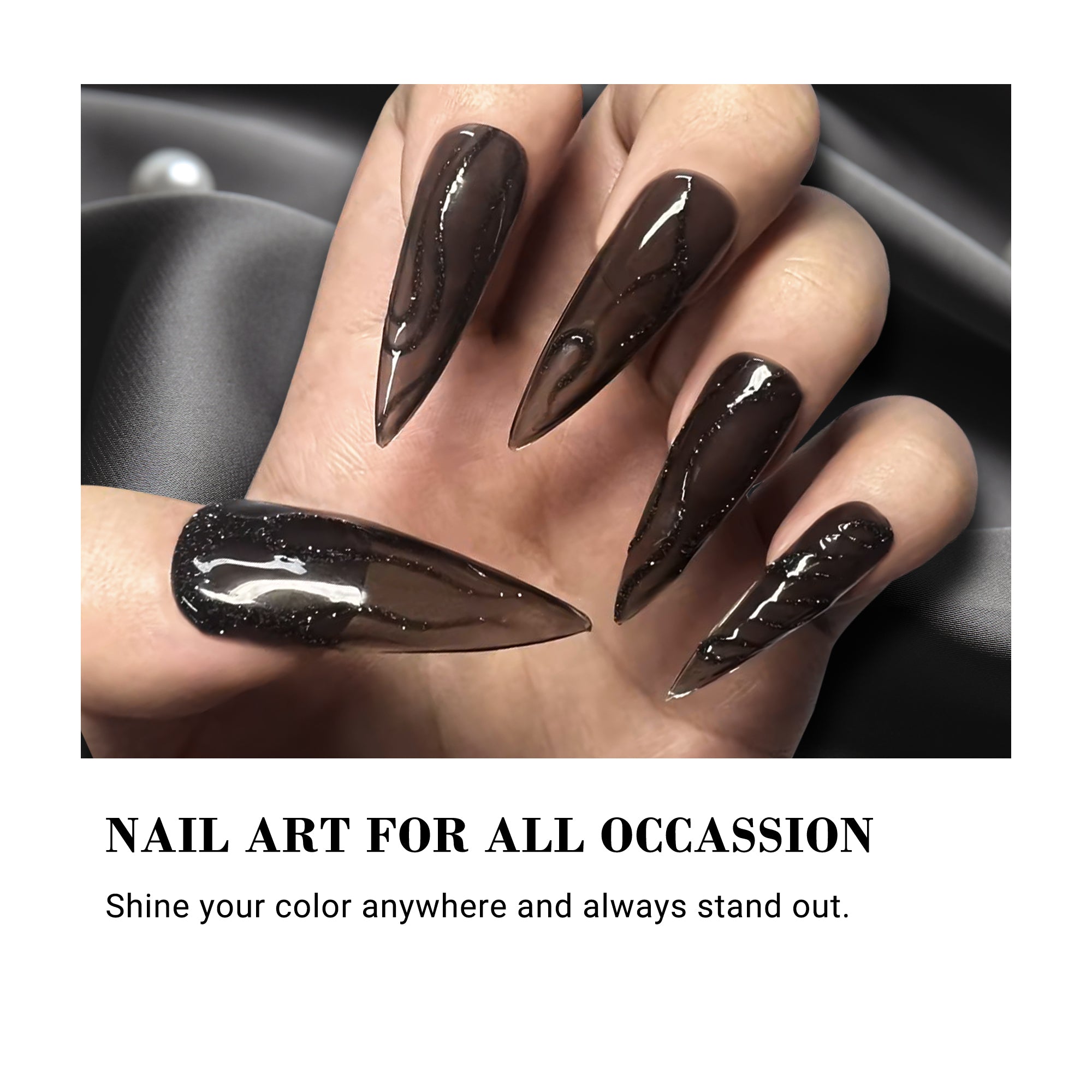 NJ-1 After Party Black - TPO-Free Thick Gel Nail Polish(15ml)