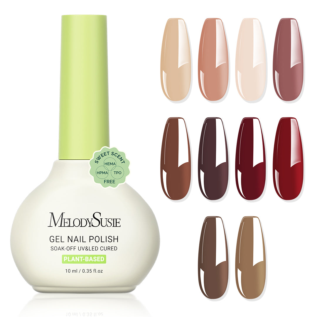 Sweet Scent HEMA-Free & HPMA-Free & TPO-Free Plant-Based Gel Nail Polish Set