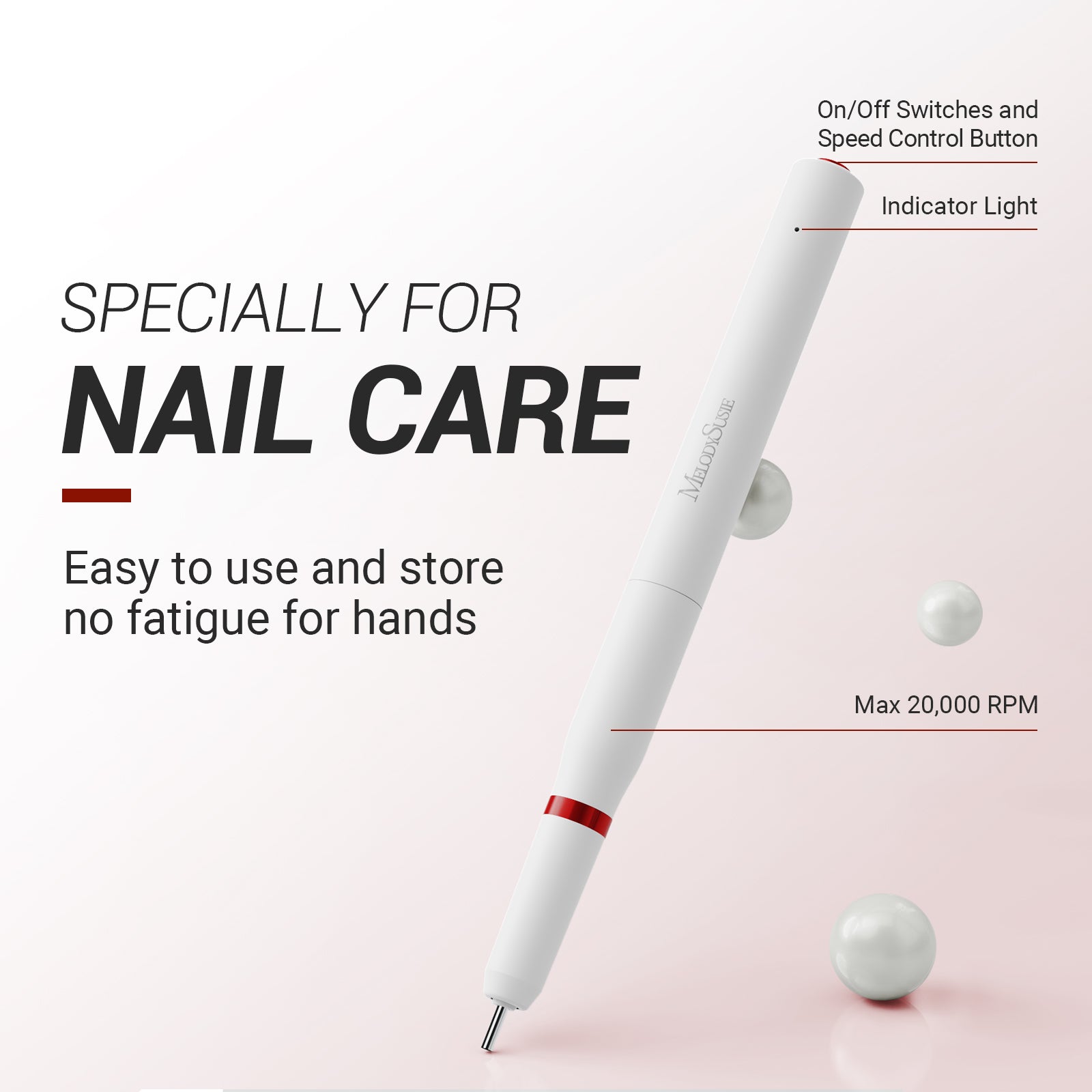 PC1(PM150E) Nail Drill Pen for Nail Care 20000 RPM