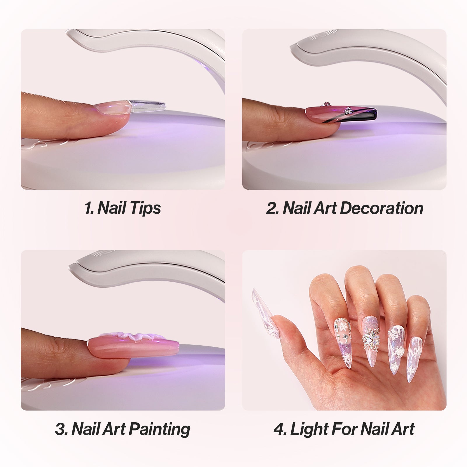 Rechargeable P-Art05M Mini 2 in 1 LED/UV Nail Art Lamp