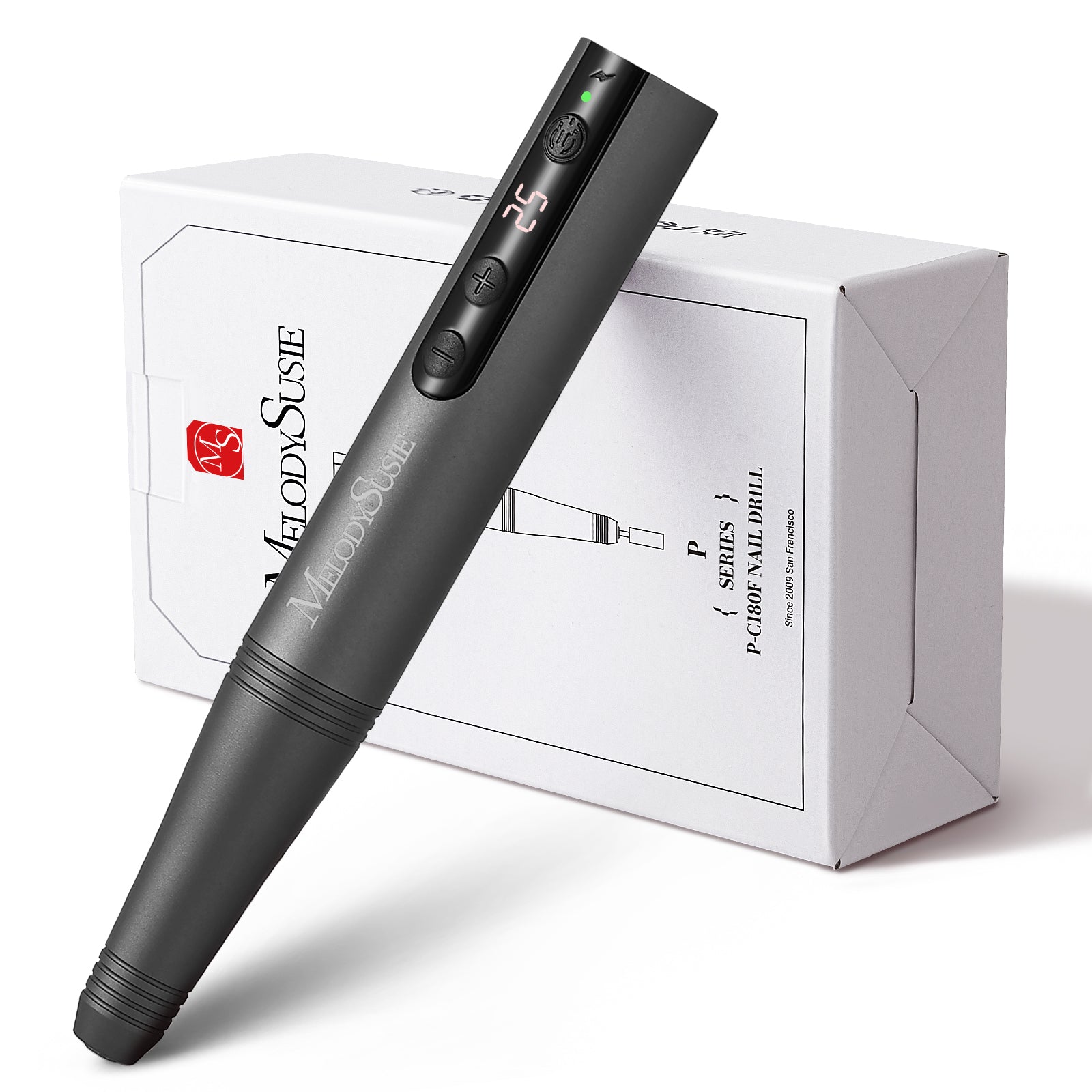 PC180F Portable Rechargeable Nail Drill 25000RPM (Beginner Kit)