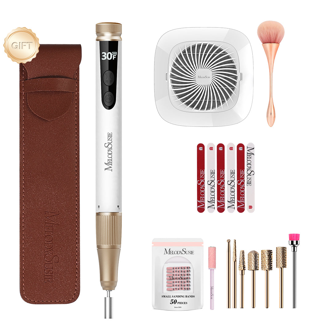 SM180F Portable & Stepless Speed Rechargeable Nail Drill 30000RPM