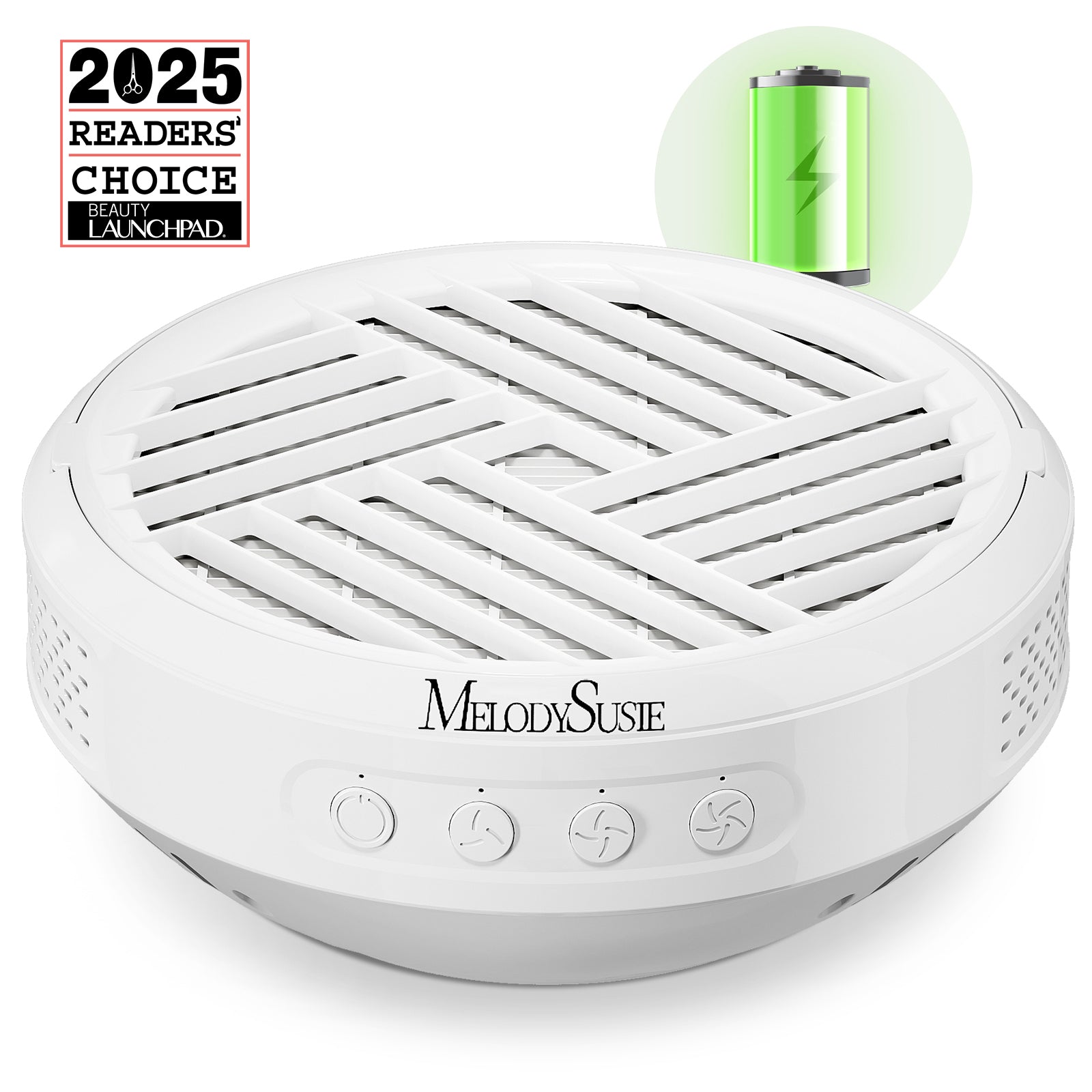 SProR Cordless & Rechargeable Nail Dust Collector - White