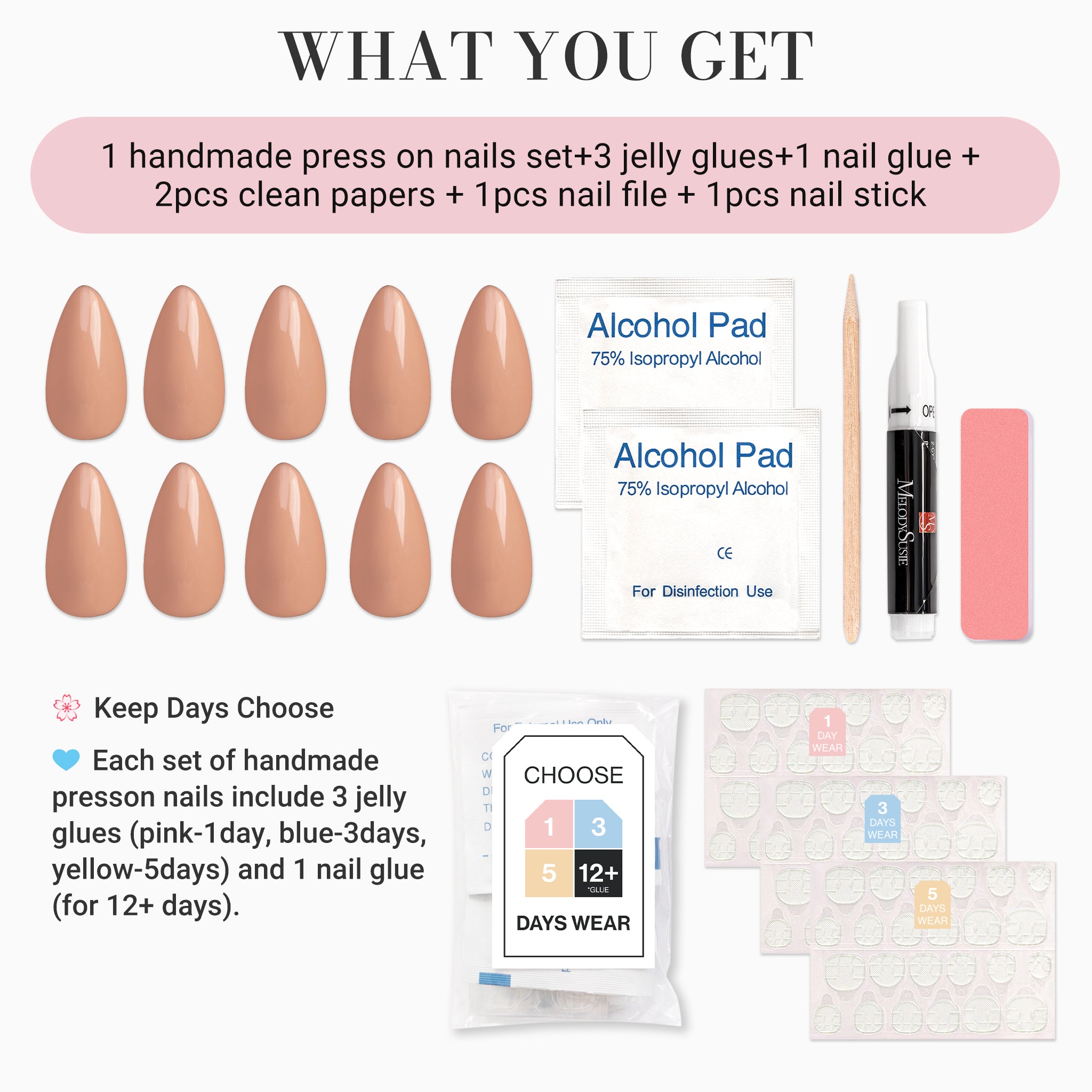 Free Frenzy Stiletto Regular Press On Nails