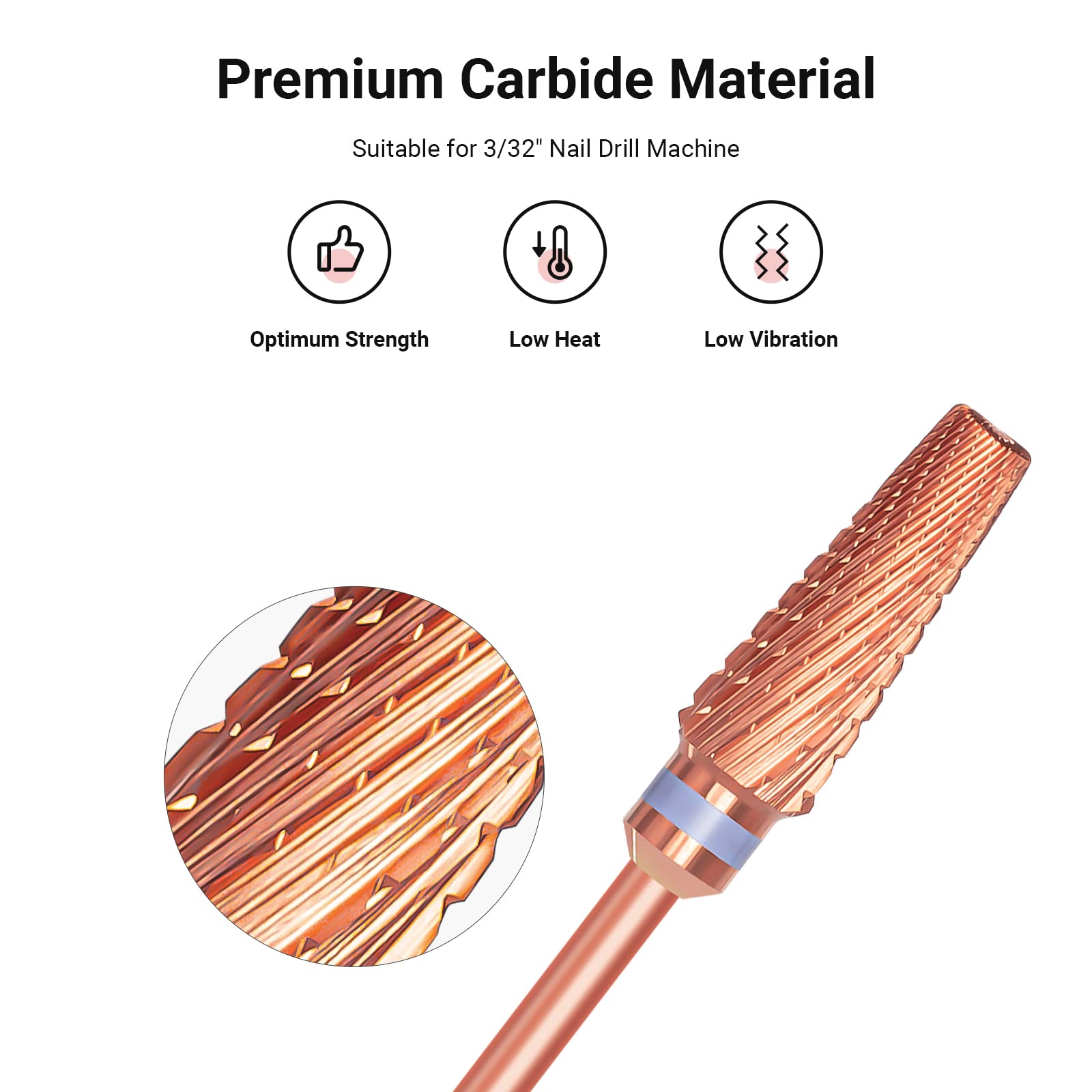 5 in 1 Pro Multi-function Mixed Sizes Tungsten Carbide Nail Drill Bit