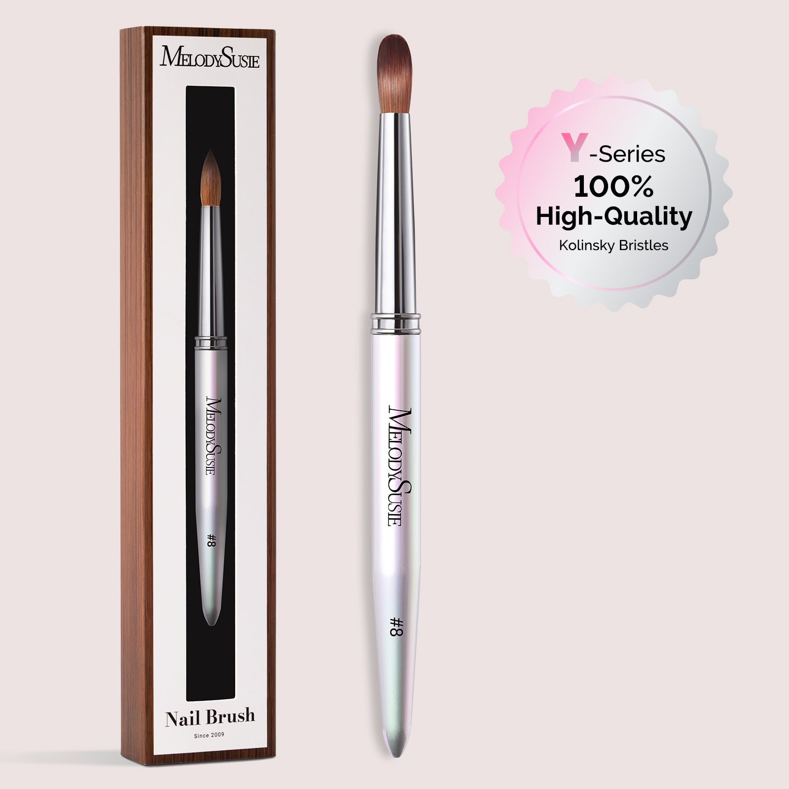 Y-Series 100% High-Quality Kolinsky Acrylic Nail Brush