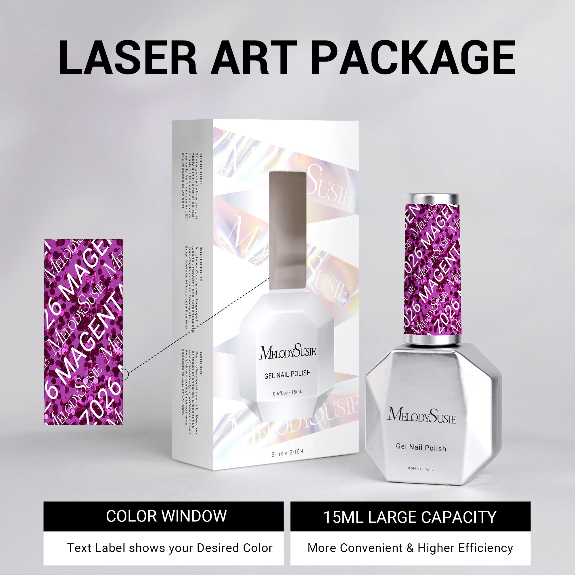 Z026 Rave Magenta - TPO-Free Thick Gel Nail Polish(15ml)