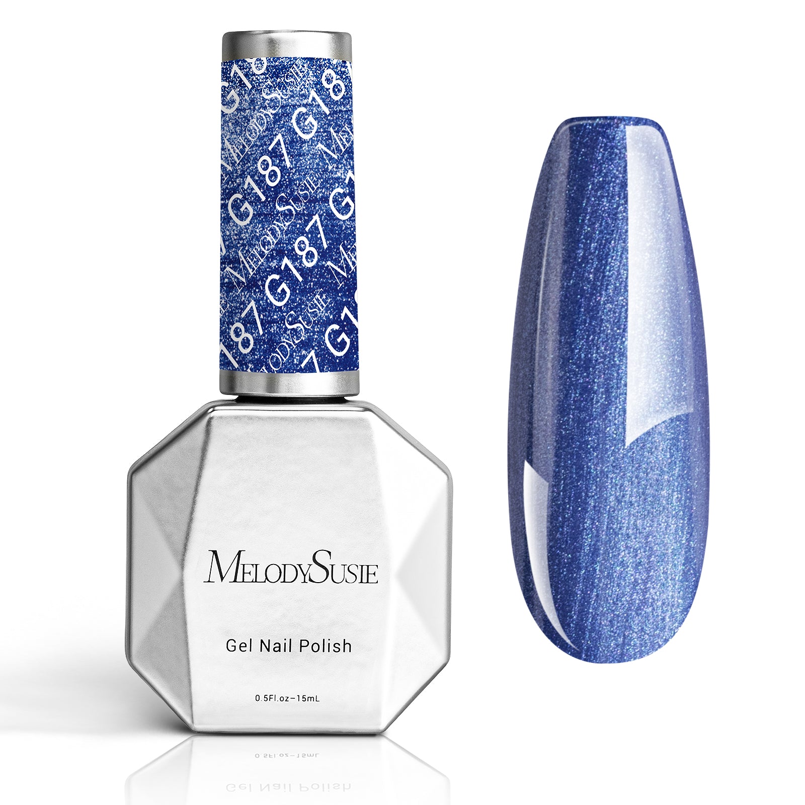 G187 Cyber Blue Neon - TPO-Free Thick Gel Nail Polish(15ml)