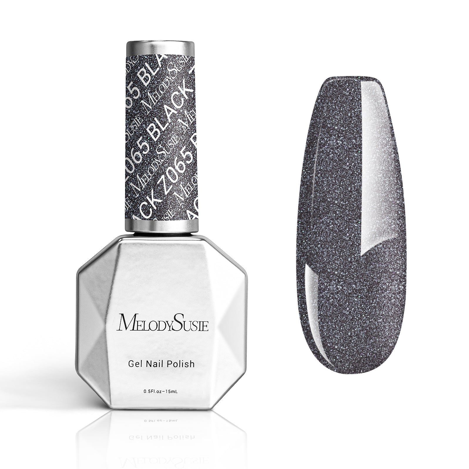 Z065 Gray Glitter - Gel Nail Polish(15ml)