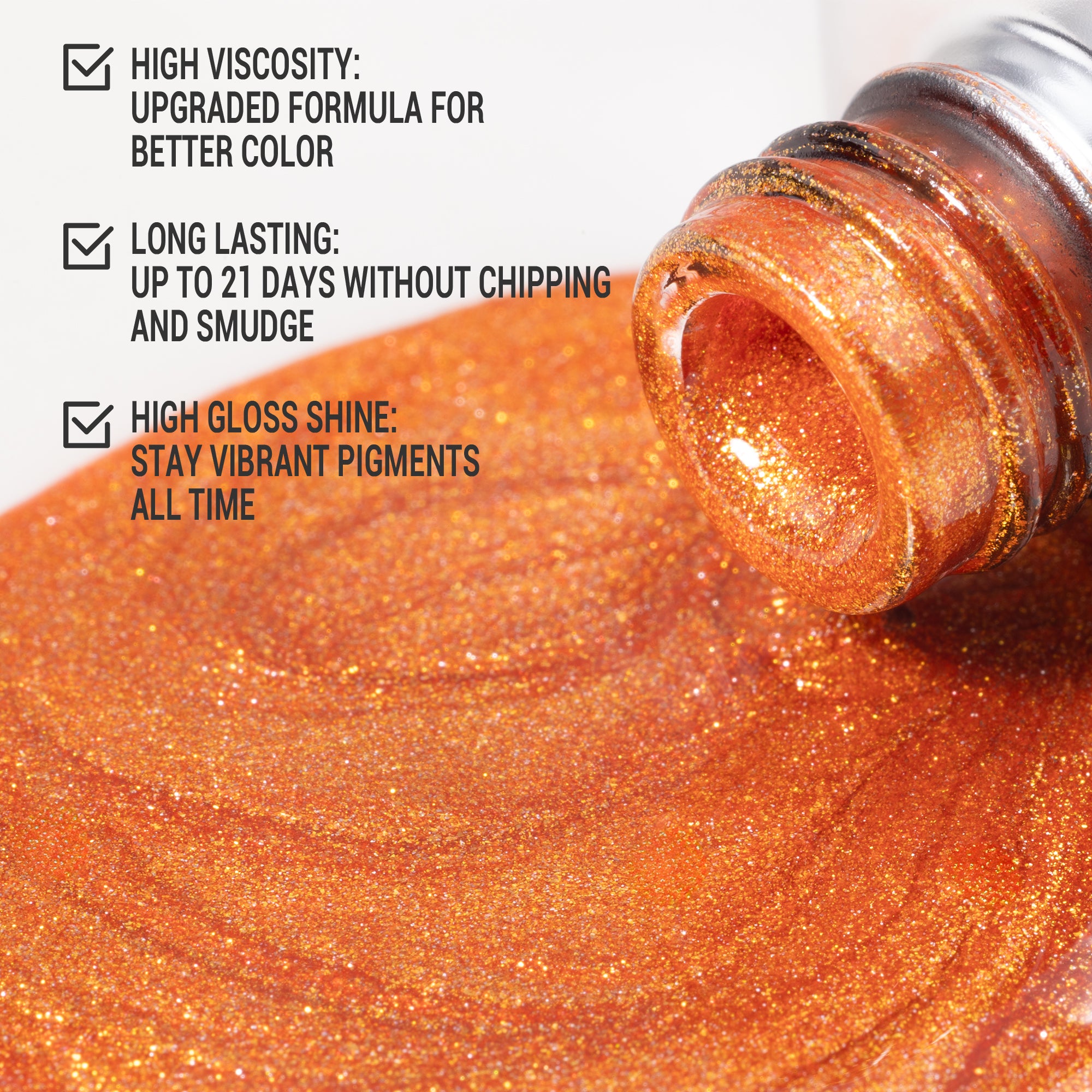 Z168 Hot Orange - TPO-Free Thick Gel Nail Polish(15ml)