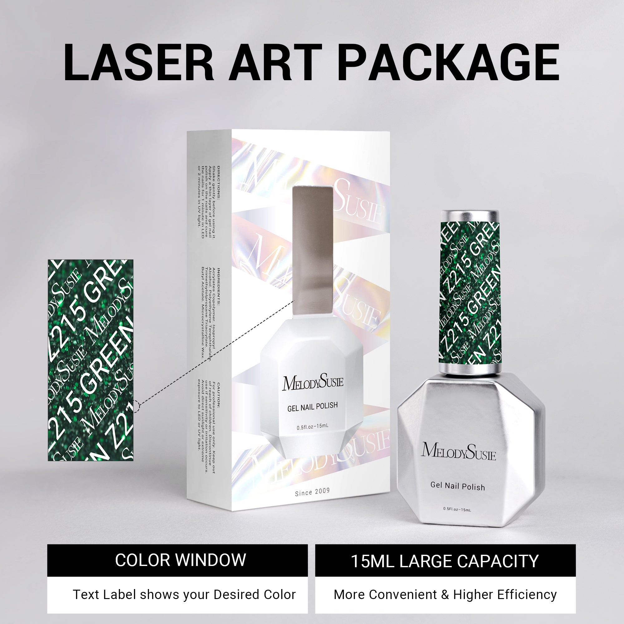 Z215 Forest Green - TPO-Free Thick Gel Nail Polish(15ml)