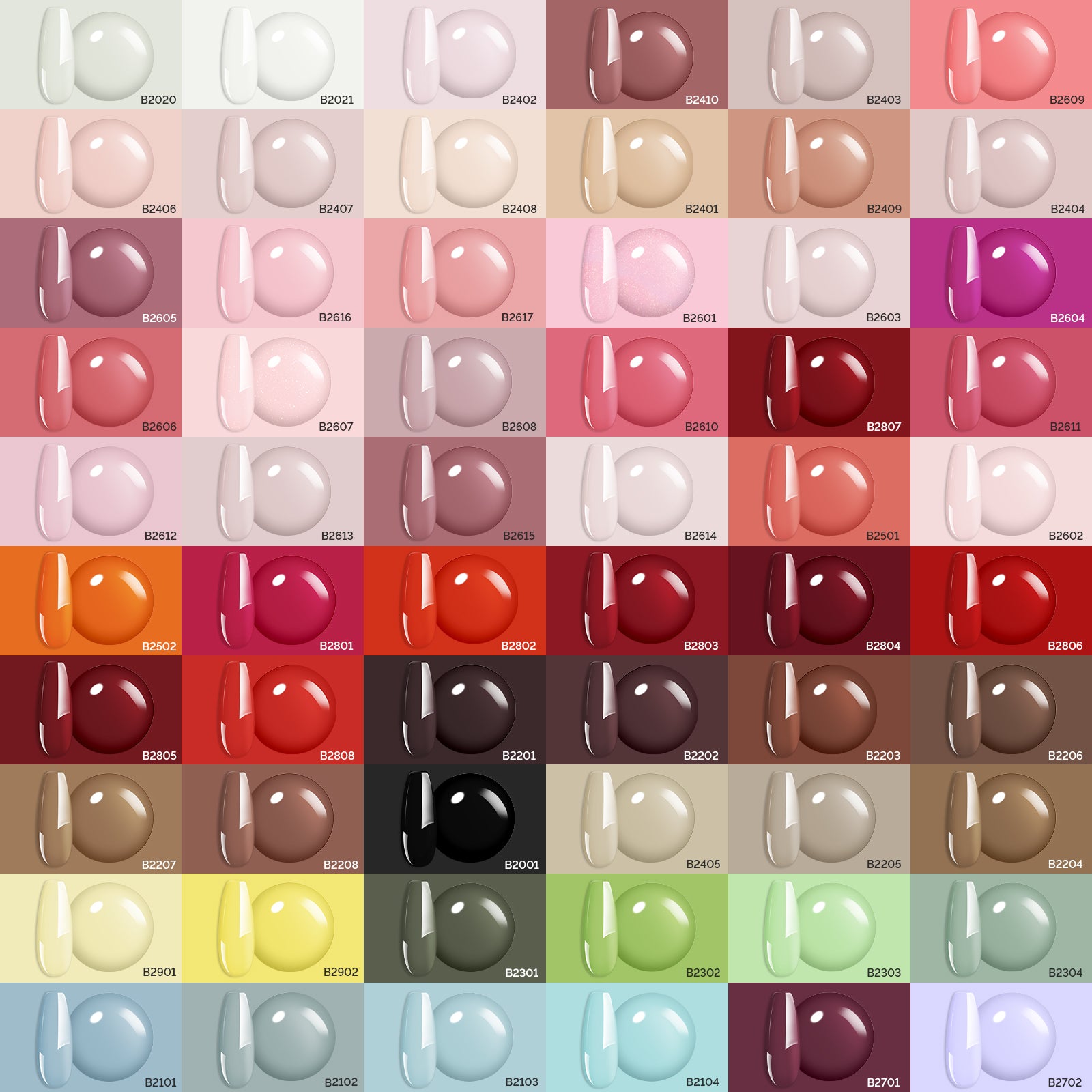 Sweet Scent HEMA-Free & HPMA-Free & TPO-Free Plant-Based Gel Nail Polish Set