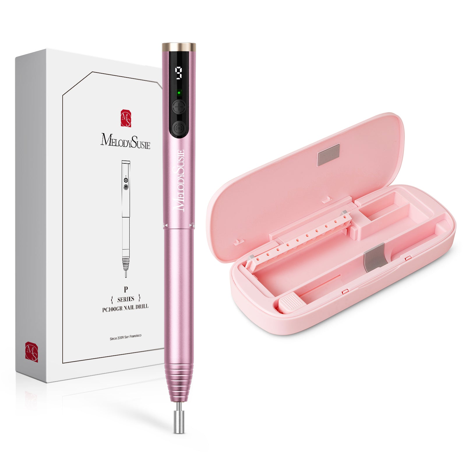 PocketNail PC100GR/PC100G Pen-Shaped Innovative Portable Rechargeable Nail Drill 20,000RPM