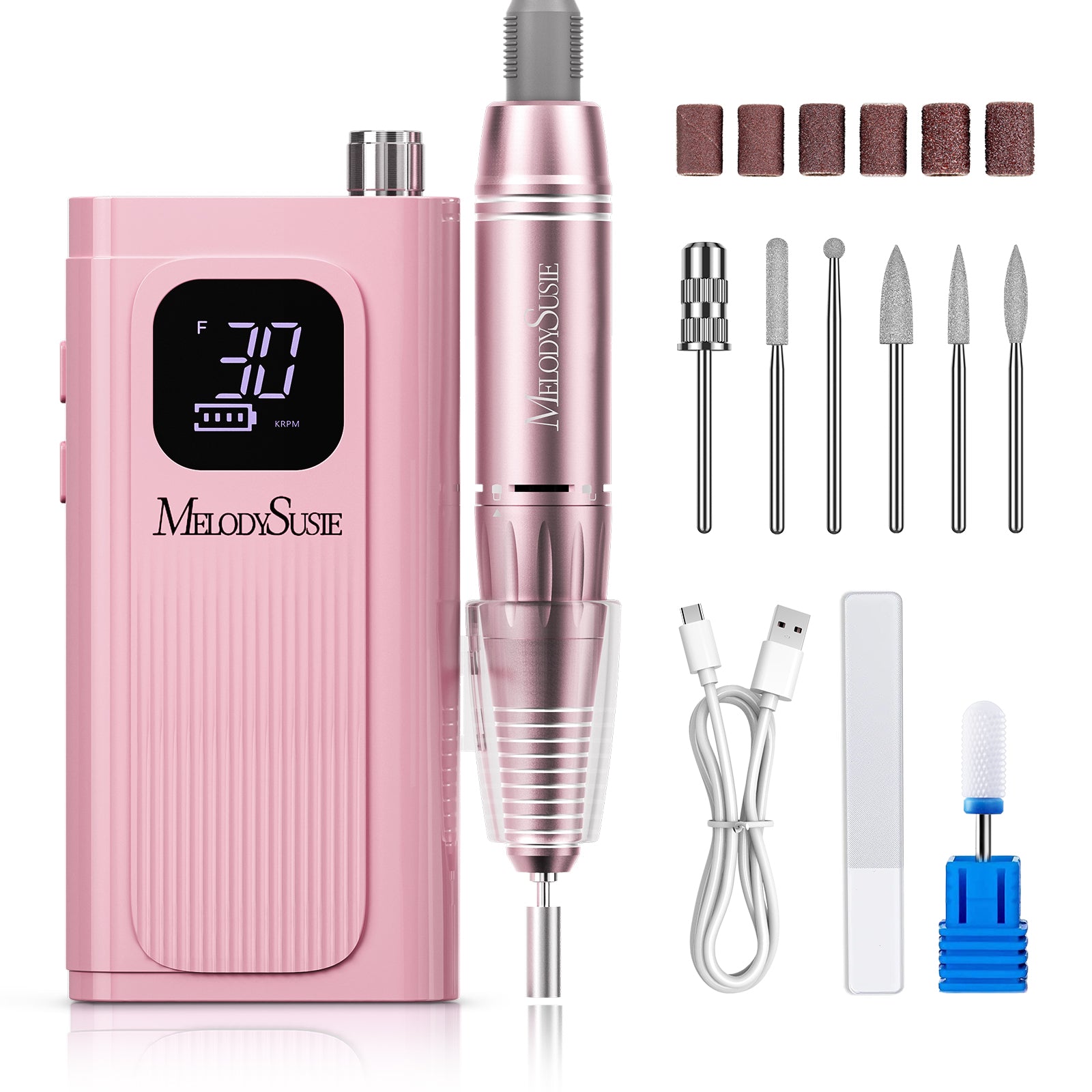 SC300E Clip-On Rechargeable Nail Drill 30,000RPM