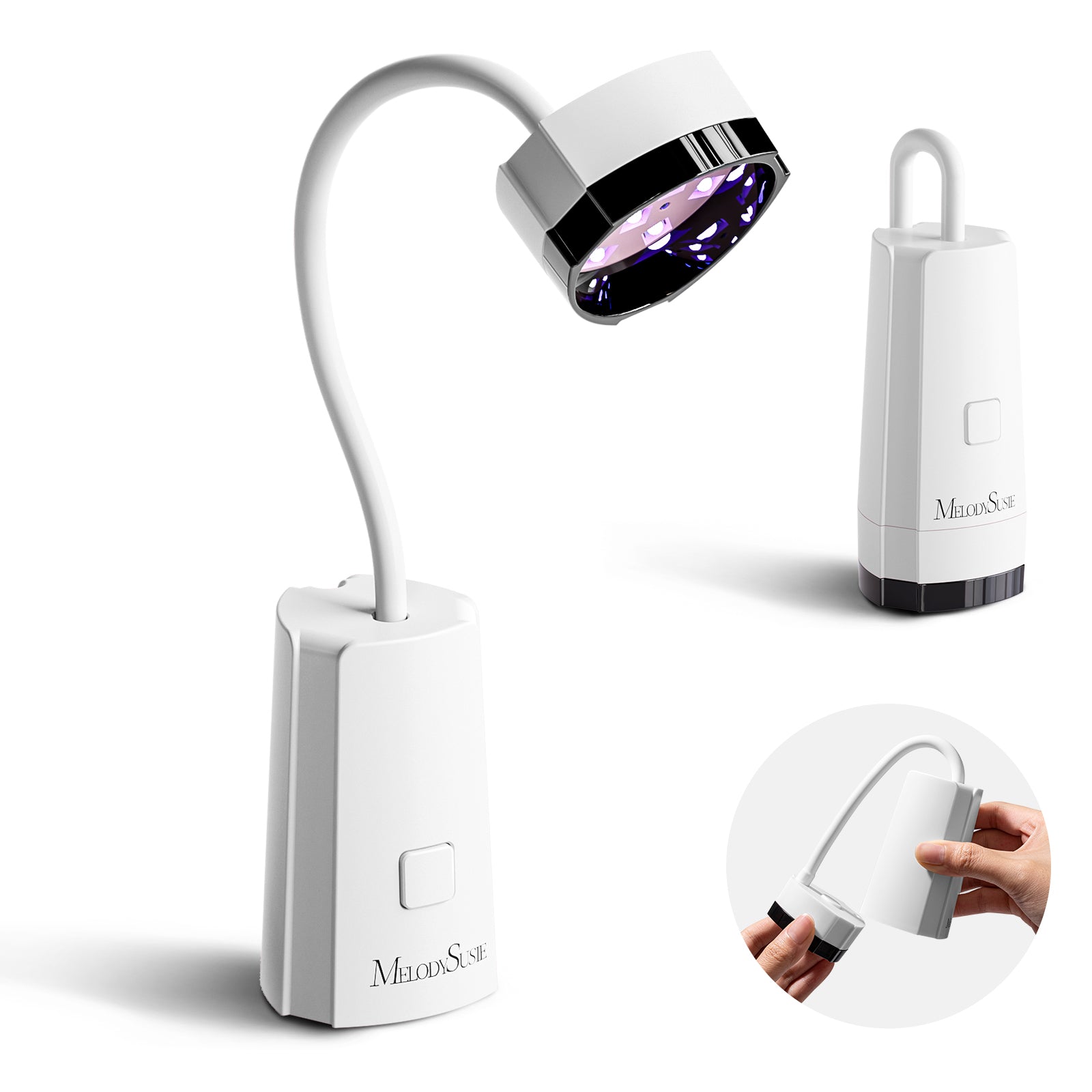 P-Art12A Cordless Motion-Sensor Gooseneck UV Nail Lamp