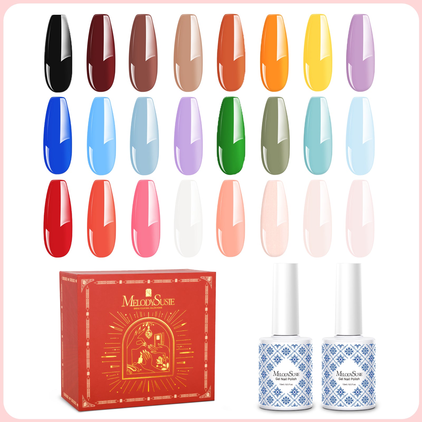 Fleurwee HEMA-Free & HPMA-Free & TPO-Free Gel Nail Polish Plant-based 0.5 fl oz/15ml - 24 Colors