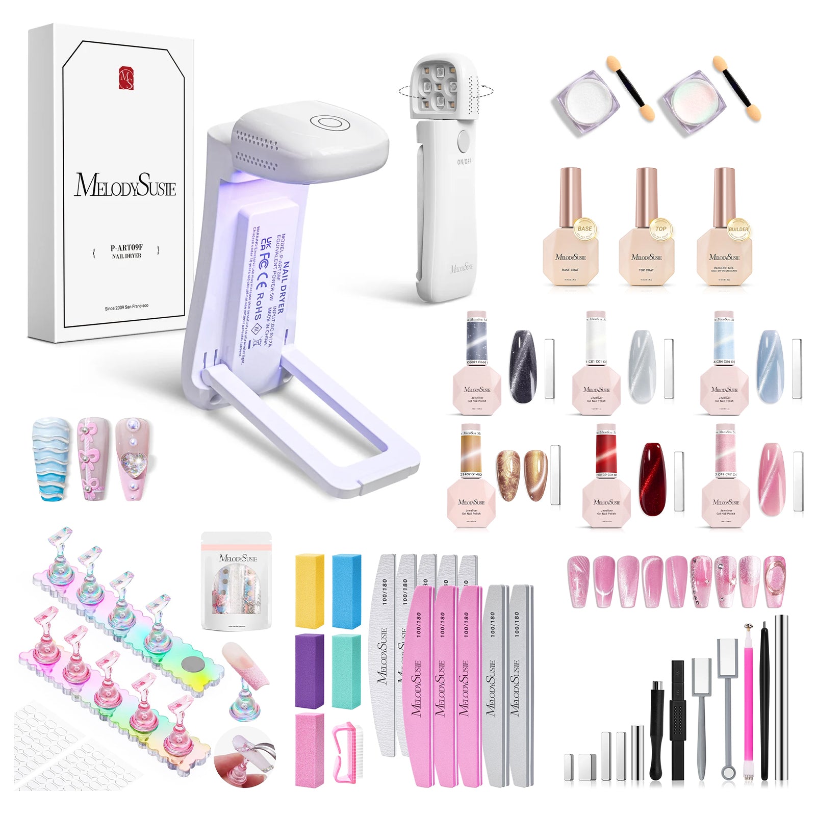 Student Magnetic Cat Eye Nail Art Practice Kit