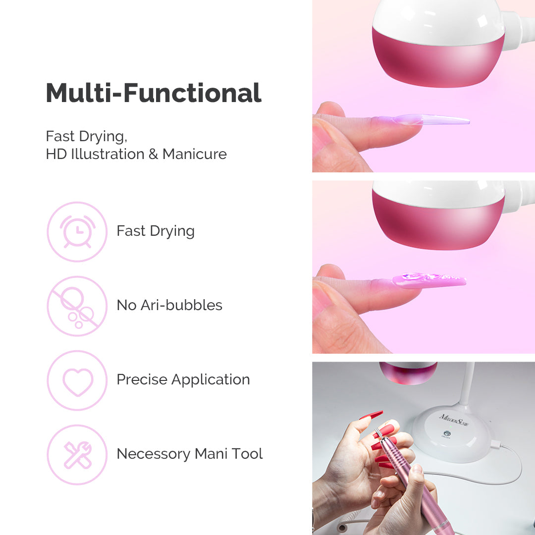 S-Pro09M(Spro09D) 2 in 1 UV LED Nail Art Lamp