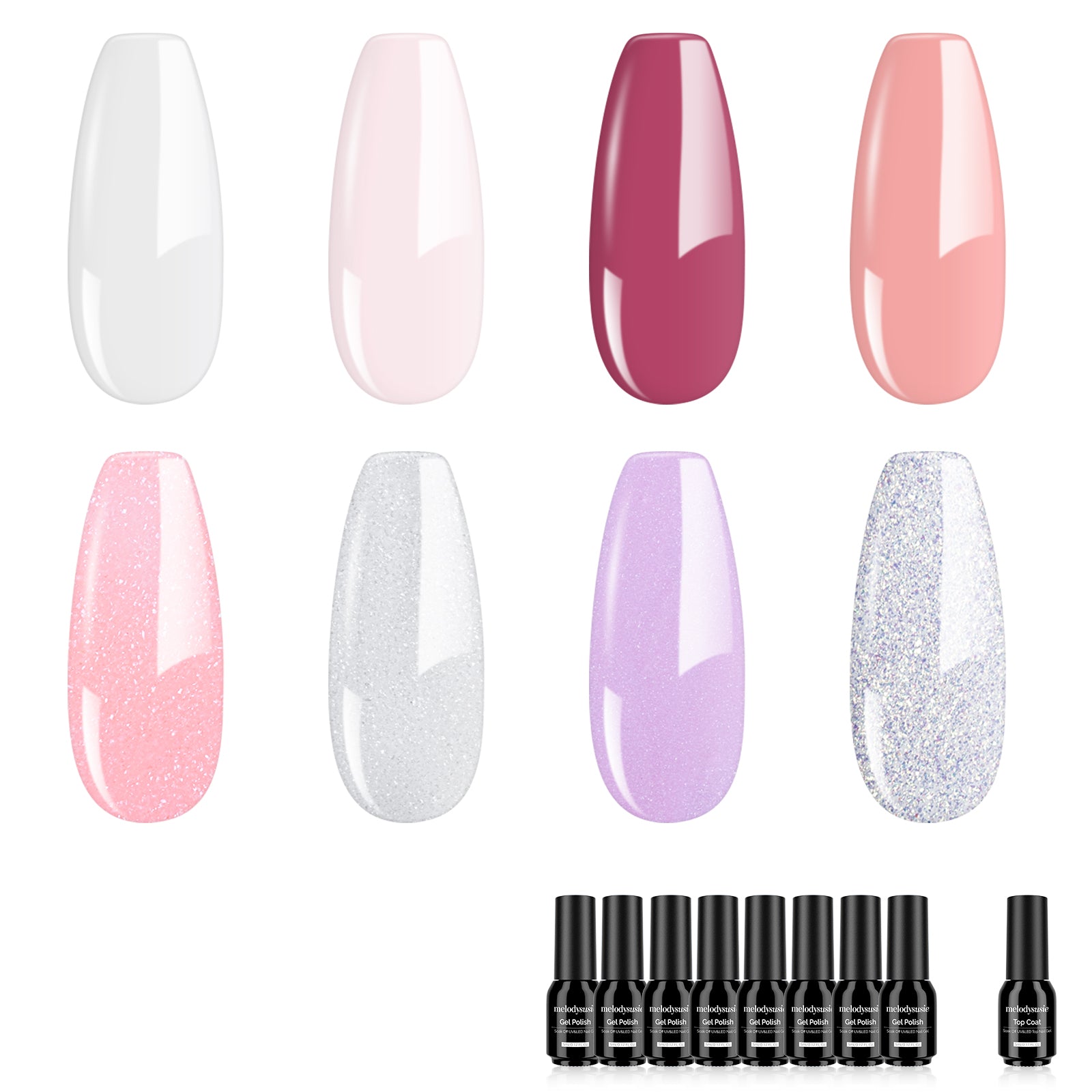 Jelly Pink 8+1 Gel Nail Polish Kit