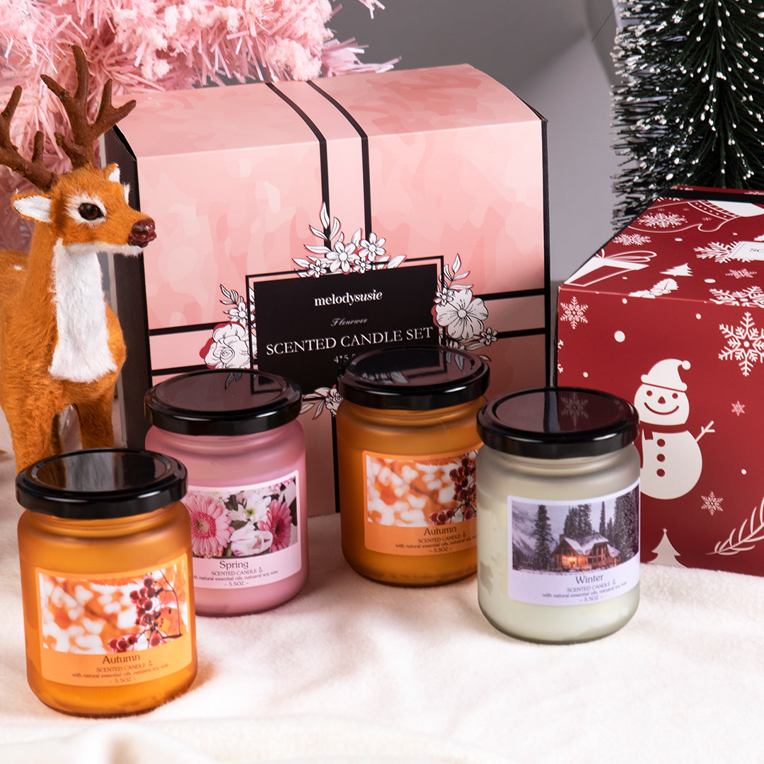 Christmas Holidays Gift Seasonal Scented Candle Set